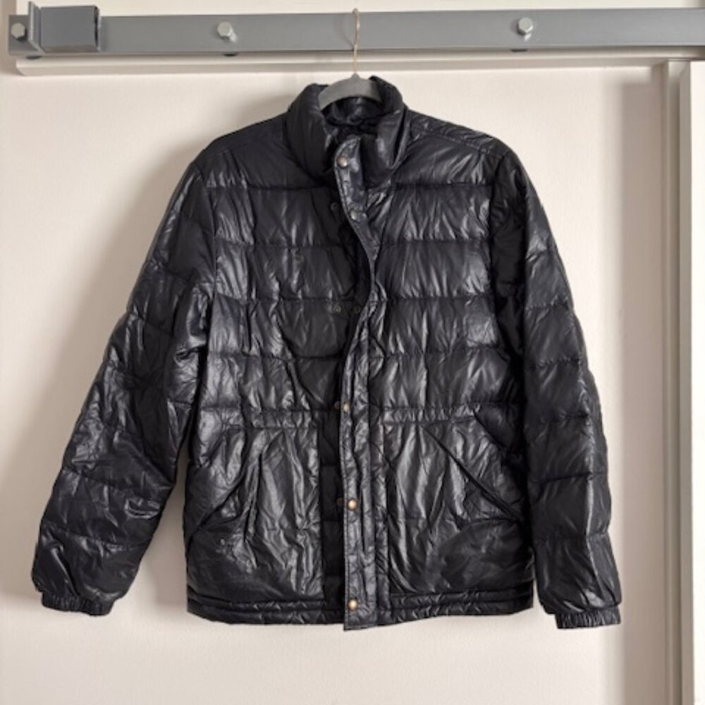 Vintage J. Crew Outwear New York Down Puffer Collared Jacket - small